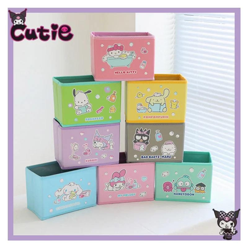 Sanrioed Cartoon My Melody Cinnamoroll Kuromi Kittly Desktop Foldable Storage Box Kawaii Makeup Box Stationery Groceries Box
Sanrioed Cartoon My Melody Cinnamoroll Kuromi Kittly Desktop Foldable Storage Box Kawaii Makeup Box Stationery Groceries Box