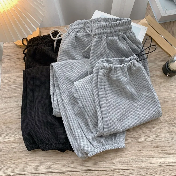 2021 Autumn New Women's Guard Pants Women's Small Foot Tied Casual Pants Pants Solid Color Student Harlan Joggers Women
2021 Autumn New Women's Guard Pants Women's Small Foot Tied Casual Pants Pants Solid Color Student Harlan Joggers Women