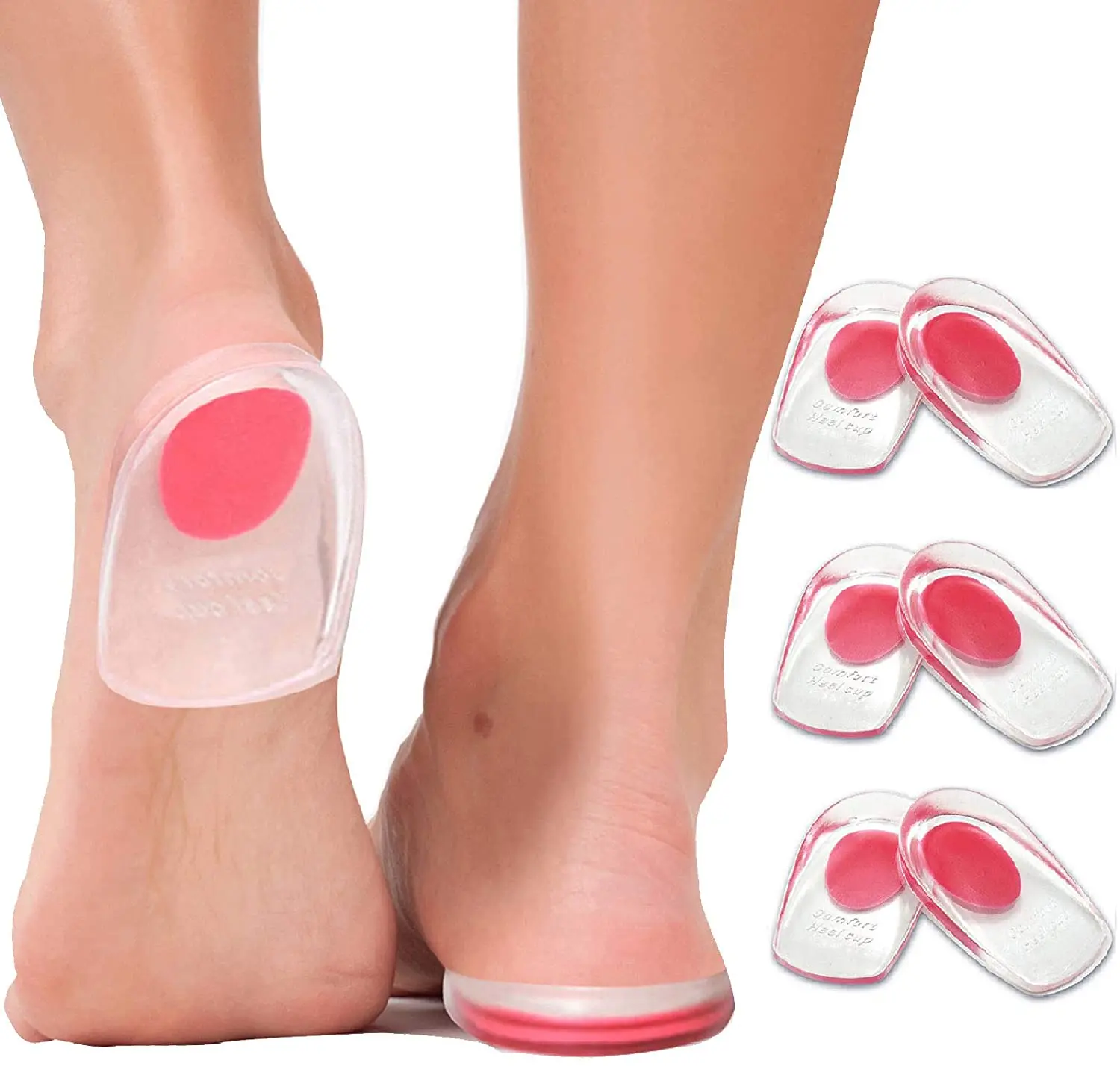 Sdotter Gel Heel Cups Plantar Fasciitis Insert-Silicone Heel Cup Pads for Bone Spurs Pain Relief Protectors of Your Sore or Brui
Sdotter Gel Heel Cups Plantar Fasciitis Insert-Silicone Heel Cup Pads for Bone Spurs Pain Relief Protectors of Your Sore or Brui