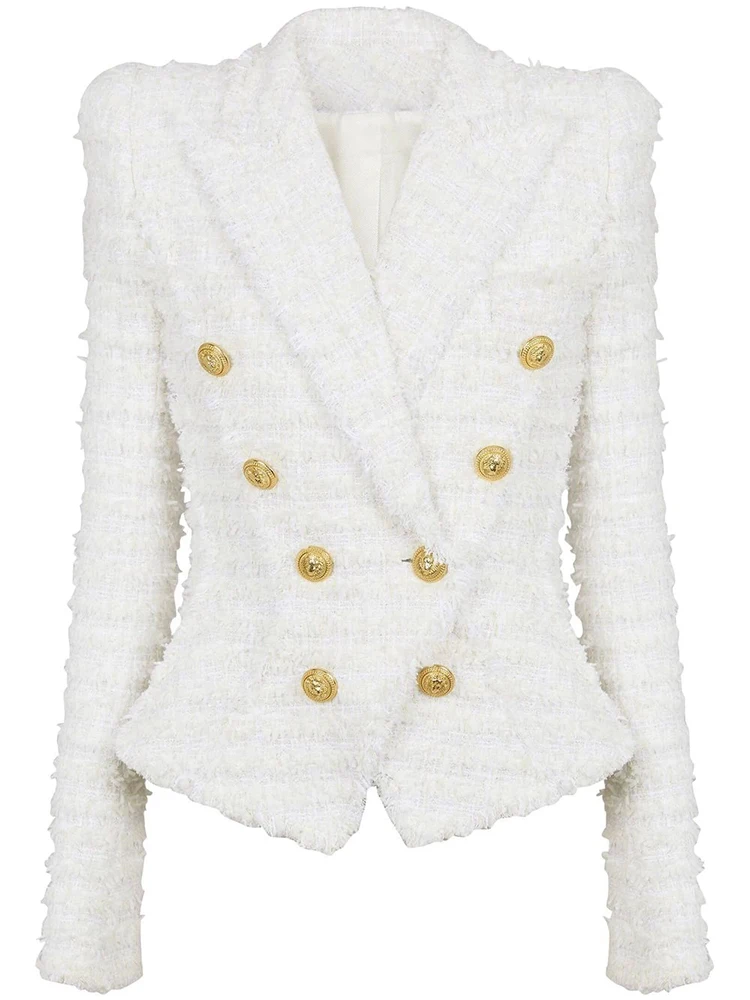 HIGH STREET Newest 2023 F/W Designer Jacket Women's Slim Fit Tassel Fringed Tweed Blazer
HIGH STREET Newest 2023 F/W Designer Jacket Women's Slim Fit Tassel Fringed Tweed Blazer