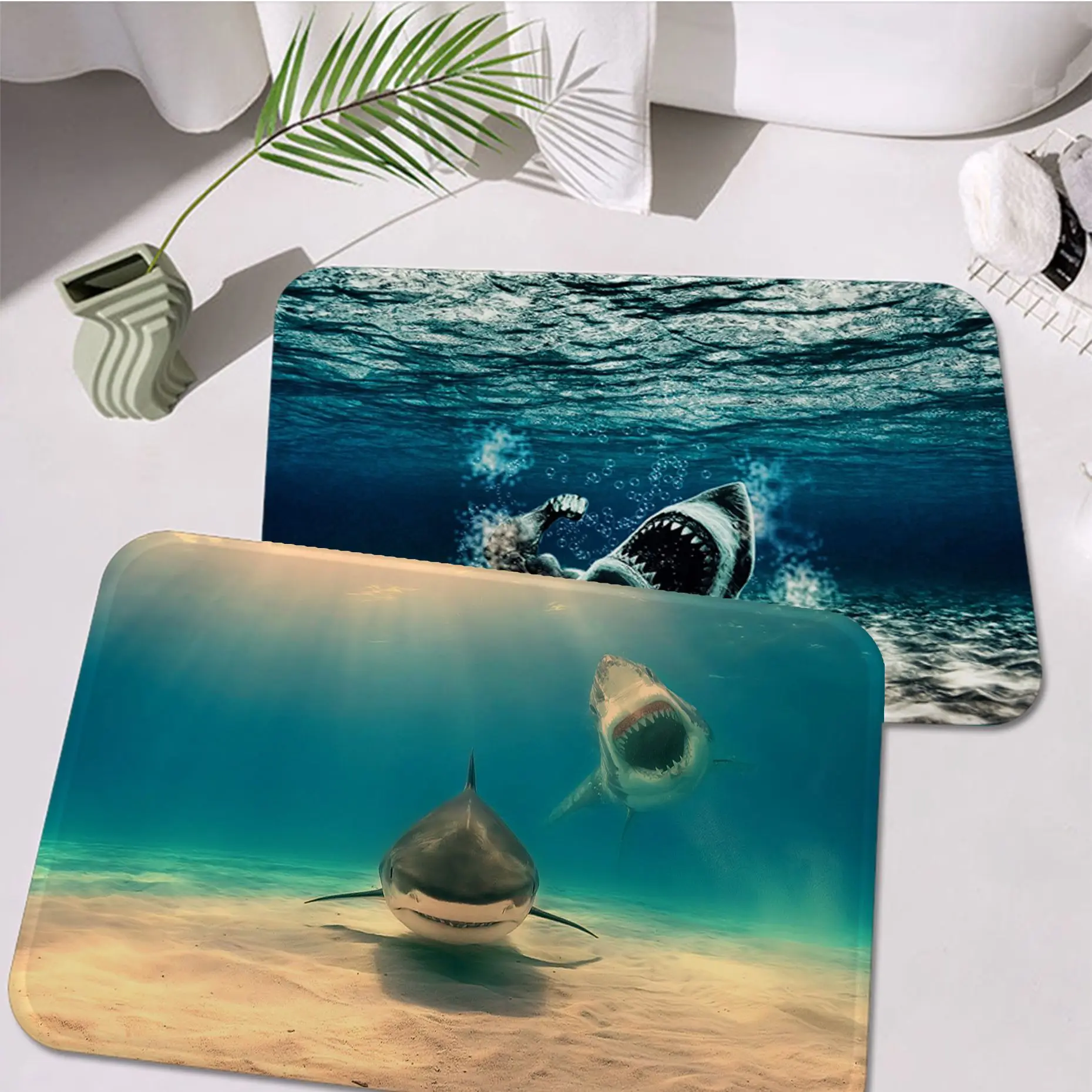 Shark Bathroom Mat Anti-slip Absorb Water Long Strip Cushion Bedroon Mat Bedside Mats
Shark Bathroom Mat Anti-slip Absorb Water Long Strip Cushion Bedroon Mat Bedside Mats