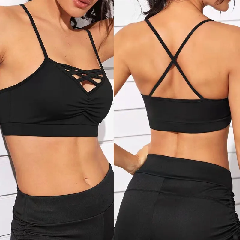 Strappy Hollow Out Women Yoga Sport Bra Breathable Fitness Running Vest Workout Padded Crop Underwear Gym Tube Top for Girls
Strappy Hollow Out Women Yoga Sport Bra Breathable Fitness Running Vest Workout Padded Crop Underwear Gym Tube Top for Girls