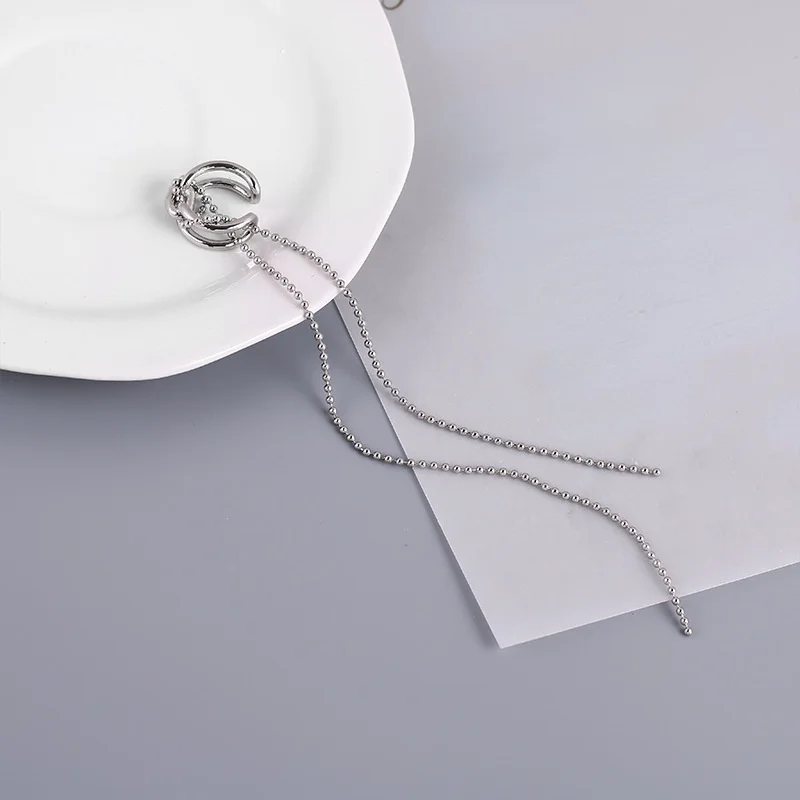 Fashion Jewelry Earcuff Earrings Hot Sale Popular Style Simply Design 1 PC Bead Chain Dangle Women Earrings Party Gifts
Fashion Jewelry Earcuff Earrings Hot Sale Popular Style Simply Design 1 PC Bead Chain Dangle Women Earrings Party Gifts