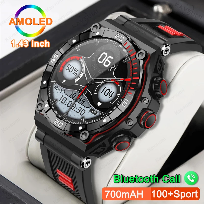1.43" AMOLED Full Touch Screen Smart Watch Men IP68 Waterproof 700mAh Battery Ultra Long Standby 2023 Bluetooth Call Smartwatch
1.43" AMOLED Full Touch Screen Smart Watch Men IP68 Waterproof 700mAh Battery Ultra Long Standby 2023 Bluetooth Call Smartwatch