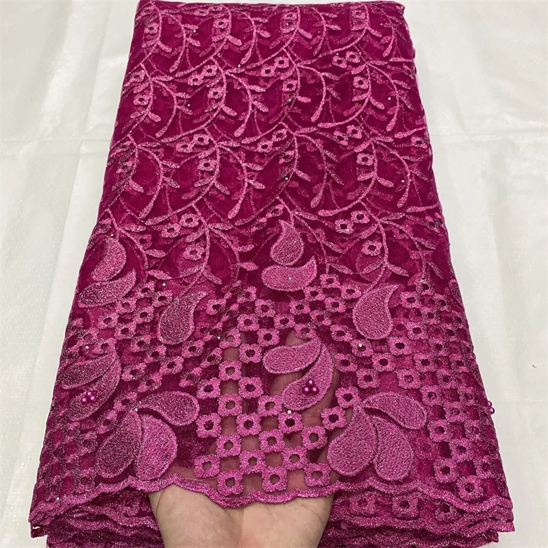 5 Yards Tulle Lace African Lace Fabric With Beads High Quality French Mesh Net Lace Fabrics For Wedding Party
5 Yards Tulle Lace African Lace Fabric With Beads High Quality French Mesh Net Lace Fabrics For Wedding Party