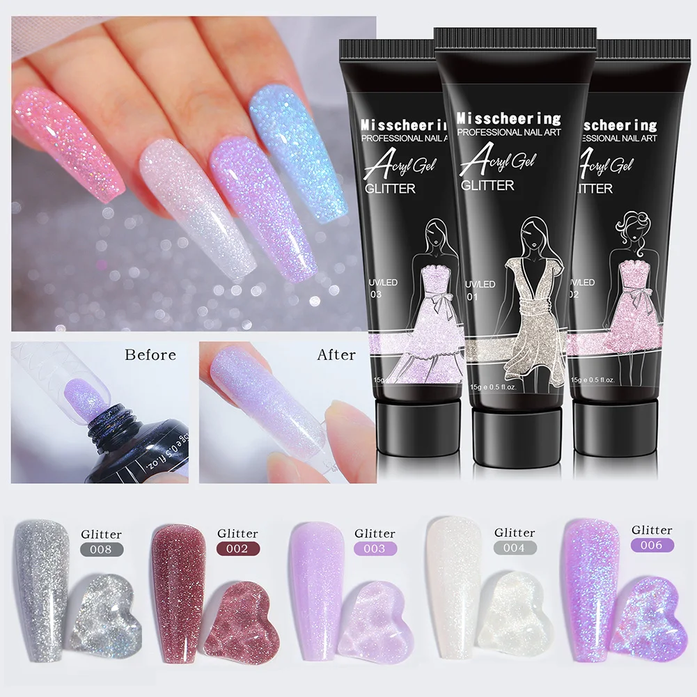15ml Glitter Nail Extension Gel Crystal Acrylic Nail Glitter Sequins UV Extend Gel Soak Off Gel Varnish Manicure Nail Art
15ml Glitter Nail Extension Gel Crystal Acrylic Nail Glitter Sequins UV Extend Gel Soak Off Gel Varnish Manicure Nail Art