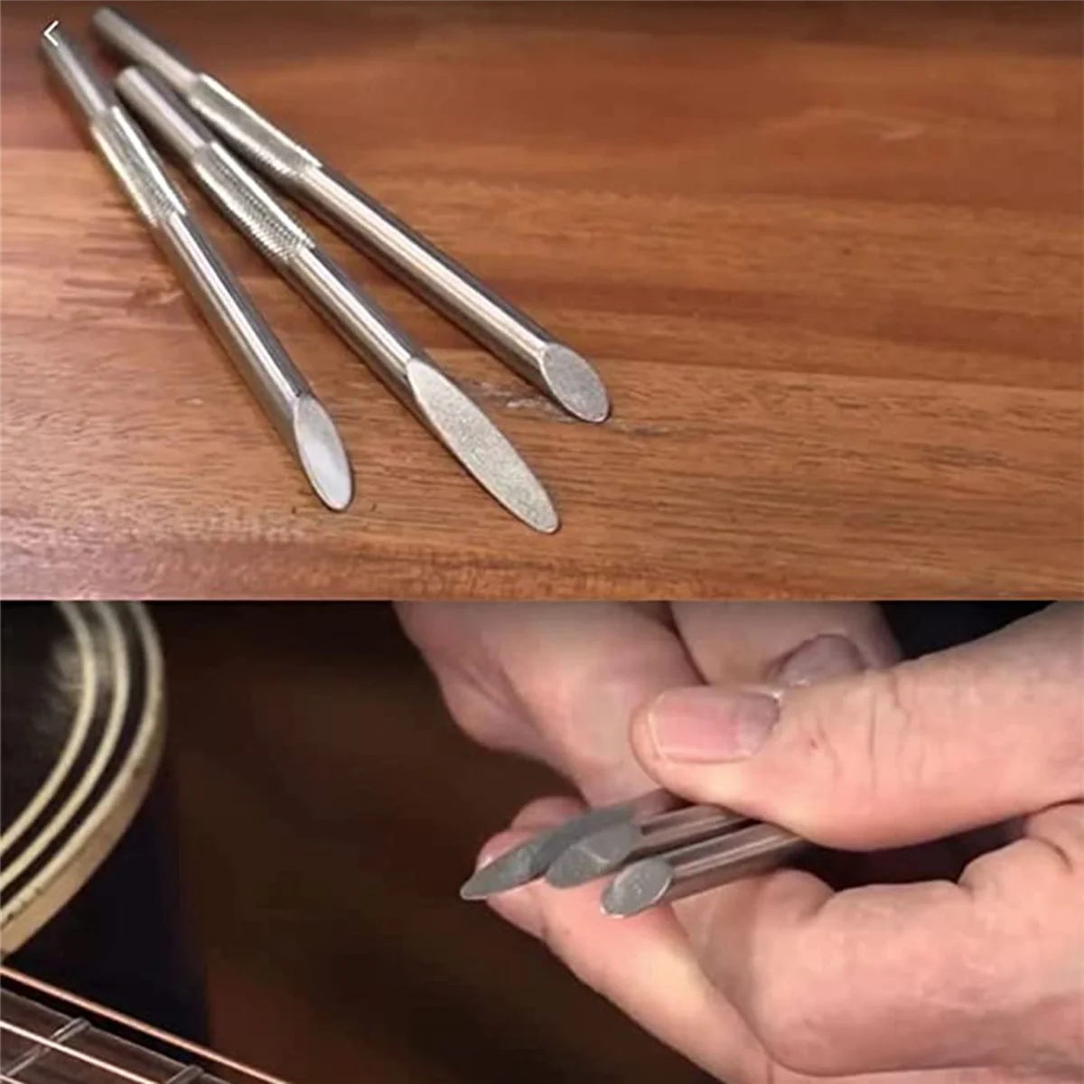Set of 3Pcs Guitar Fret Crowning Files Guitar Bridge Saddle Nut Files Repair Luthier Tools for Electric Acoustic Guitar
Set of 3Pcs Guitar Fret Crowning Files Guitar Bridge Saddle Nut Files Repair Luthier Tools for Electric Acoustic Guitar