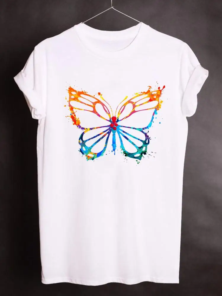 Print T Shirt Short Sleeve Women Summer Clothes Kawaii Sweet Butterfly 90s Graphic T-shirt Fashion Basic Clothing Tee Top
Print T Shirt Short Sleeve Women Summer Clothes Kawaii Sweet Butterfly 90s Graphic T-shirt Fashion Basic Clothing Tee Top
