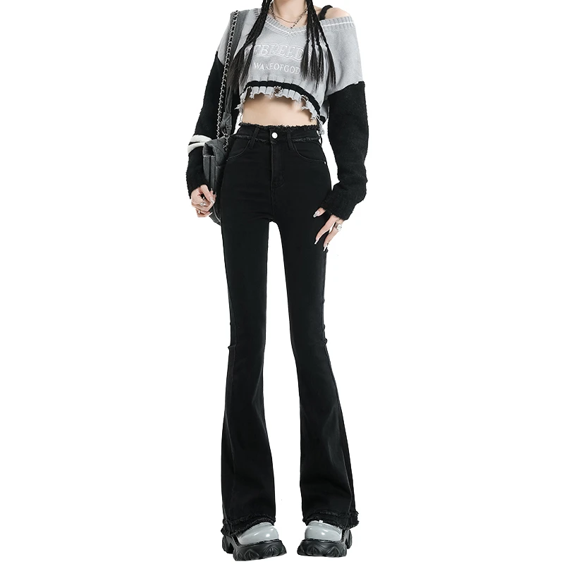 Y2K Jeans Women Korean Fashion Flare Skinny Denim Trousers Woman High Waist Vintage Harajuku Streetwear Black Pants Clothes
Y2K Jeans Women Korean Fashion Flare Skinny Denim Trousers Woman High Waist Vintage Harajuku Streetwear Black Pants Clothes