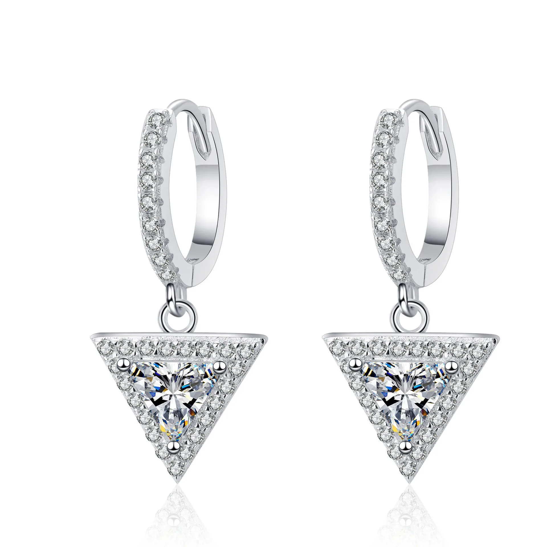 AZ651-ELefei Fashion Trend Luxury Moissanite Classic Diamond-set Triangle Dangle Earring For Women Real 925 Silver Party Jewelry
AZ651-ELefei Fashion Trend Luxury Moissanite Classic Diamond-set Triangle Dangle Earring For Women Real 925 Silver Party Jewelry