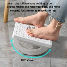 Under Desk Footrest Adjustable FootRest With Non-slip Foot Pad Massage Roller Shakeable Massaging Footrest For Adult Kid Office