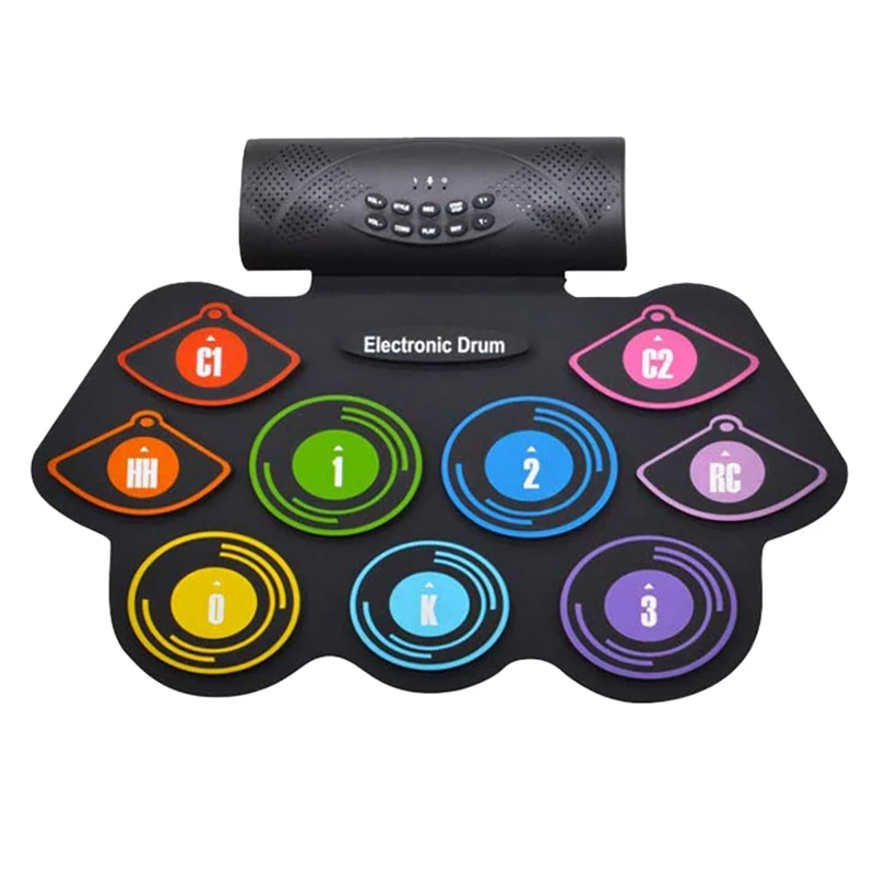 Electronic Drum Set Electronic Drum Kit 9 Pads Roll-Up Practice Drum Set For Kids And Adult Beginner Drummers Great Gift
Electronic Drum Set Electronic Drum Kit 9 Pads Roll-Up Practice Drum Set For Kids And Adult Beginner Drummers Great Gift