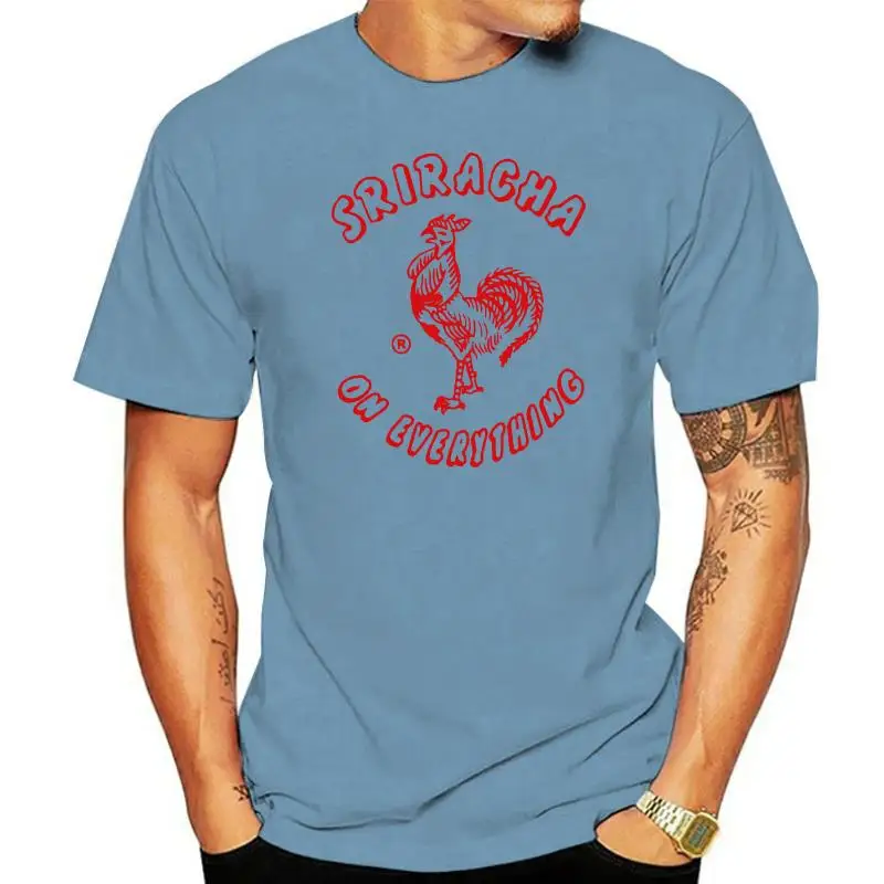 

Мужская белая футболка Sriracha On All-Hot Chili Sauce, графическая футболка