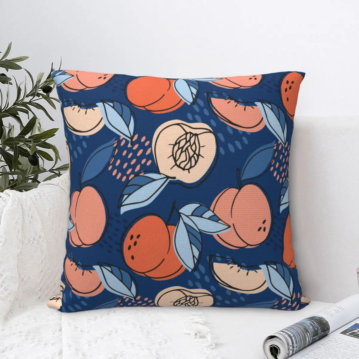 Floral Peach Pillowcase Printing Polyester Cushion Cover Decoration Fruit Throw Pillow Case Cover Home Dropshipping 18"
Floral Peach Pillowcase Printing Polyester Cushion Cover Decoration Fruit Throw Pillow Case Cover Home Dropshipping 18"