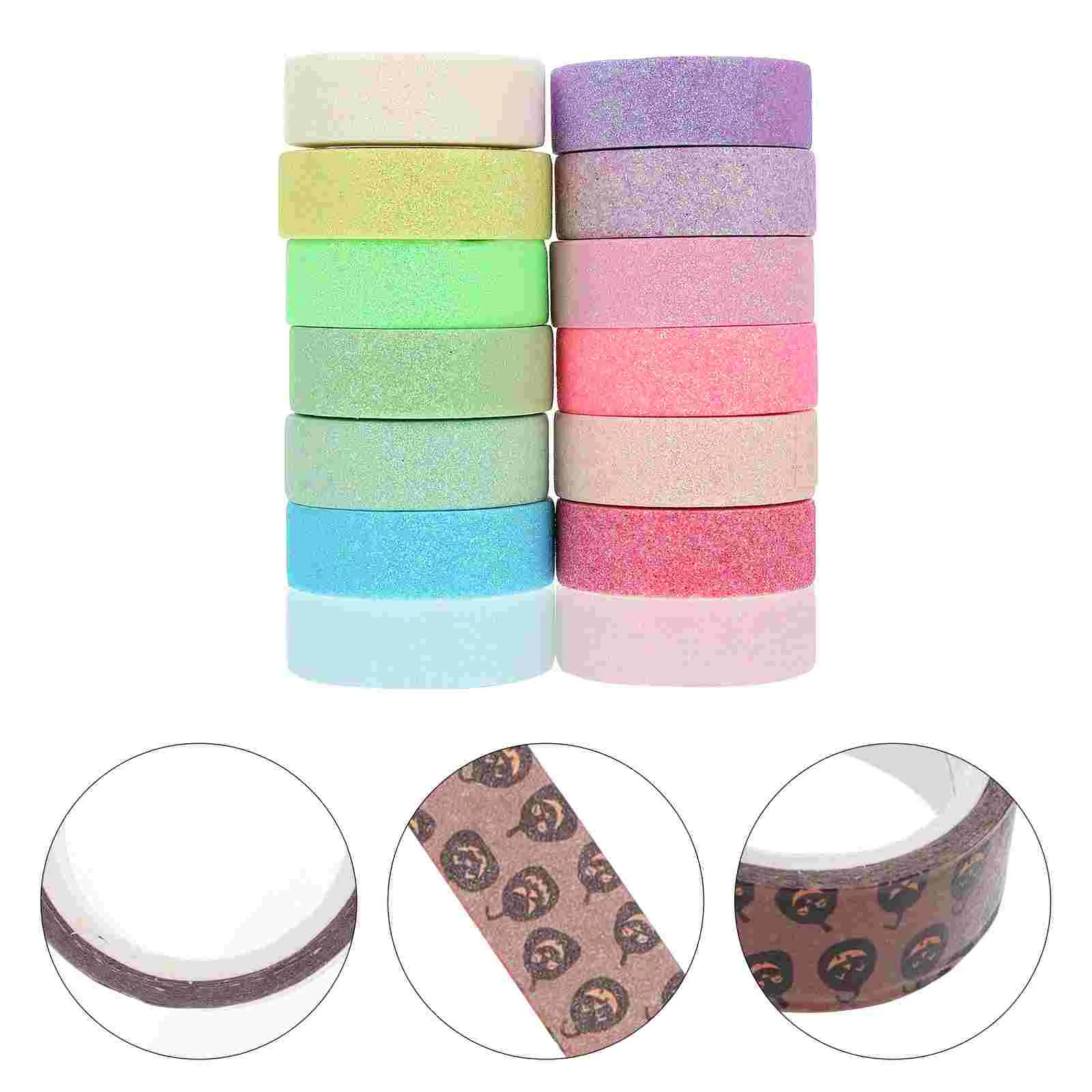 Tape Tapes Colored Diy Decorative Masking Craft Gift Sticky Glitter Wrapping Sticker Paper Washi Diary Scrapbook Crfats Planners
Tape Tapes Colored Diy Decorative Masking Craft Gift Sticky Glitter Wrapping Sticker Paper Washi Diary Scrapbook Crfats Planners