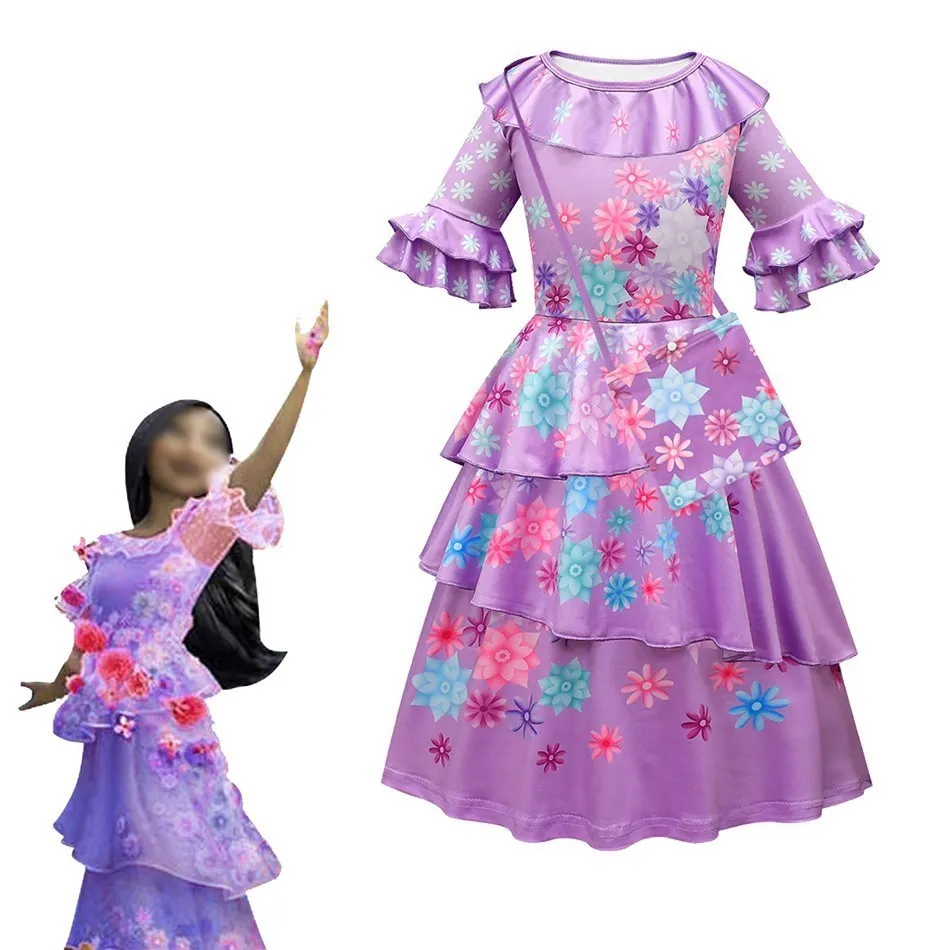 Kids Halloween Cospaly Isabela Encanto Costume Isabela Dress Set Easter Floral Dress Children Dress Up Clothing Purple Dresses
Kids Halloween Cospaly Isabela Encanto Costume Isabela Dress Set Easter Floral Dress Children Dress Up Clothing Purple Dresses