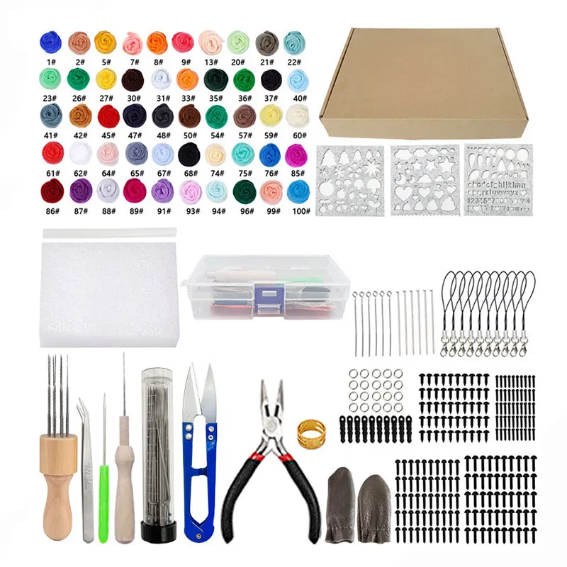 296Pcs Needle Felting Kit With Wood Handle Needle Felting Tool,Felting Needles Finger Protector For DIY Sewing
296Pcs Needle Felting Kit With Wood Handle Needle Felting Tool,Felting Needles Finger Protector For DIY Sewing