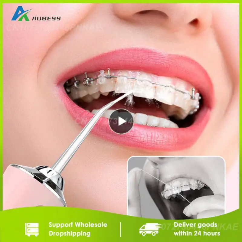 Oral Irrigator Portable Water Flosser USB Rechargeable Water Jet Floss Tooth Pick 4 Jet Tip 220ml 3 Modes IPX7 1400rpm
Oral Irrigator Portable Water Flosser USB Rechargeable Water Jet Floss Tooth Pick 4 Jet Tip 220ml 3 Modes IPX7 1400rpm