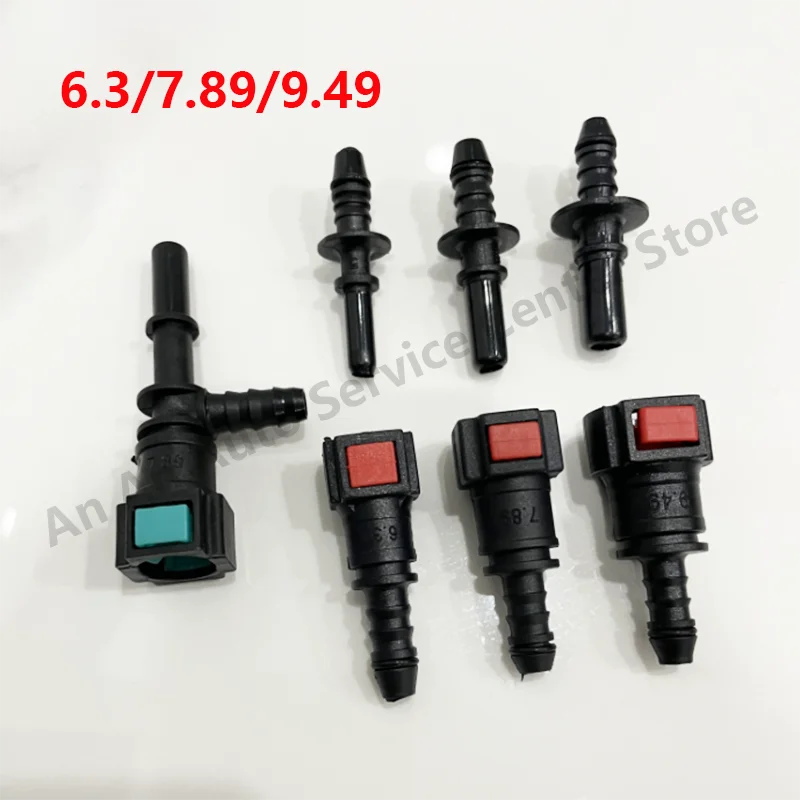 

Car Fuel Line Coupler Hose Quick Connect 6.3 7.89 9.49 Rubber Nylon Oil Line Pipe Adapter Disconnect Release Hose Connector