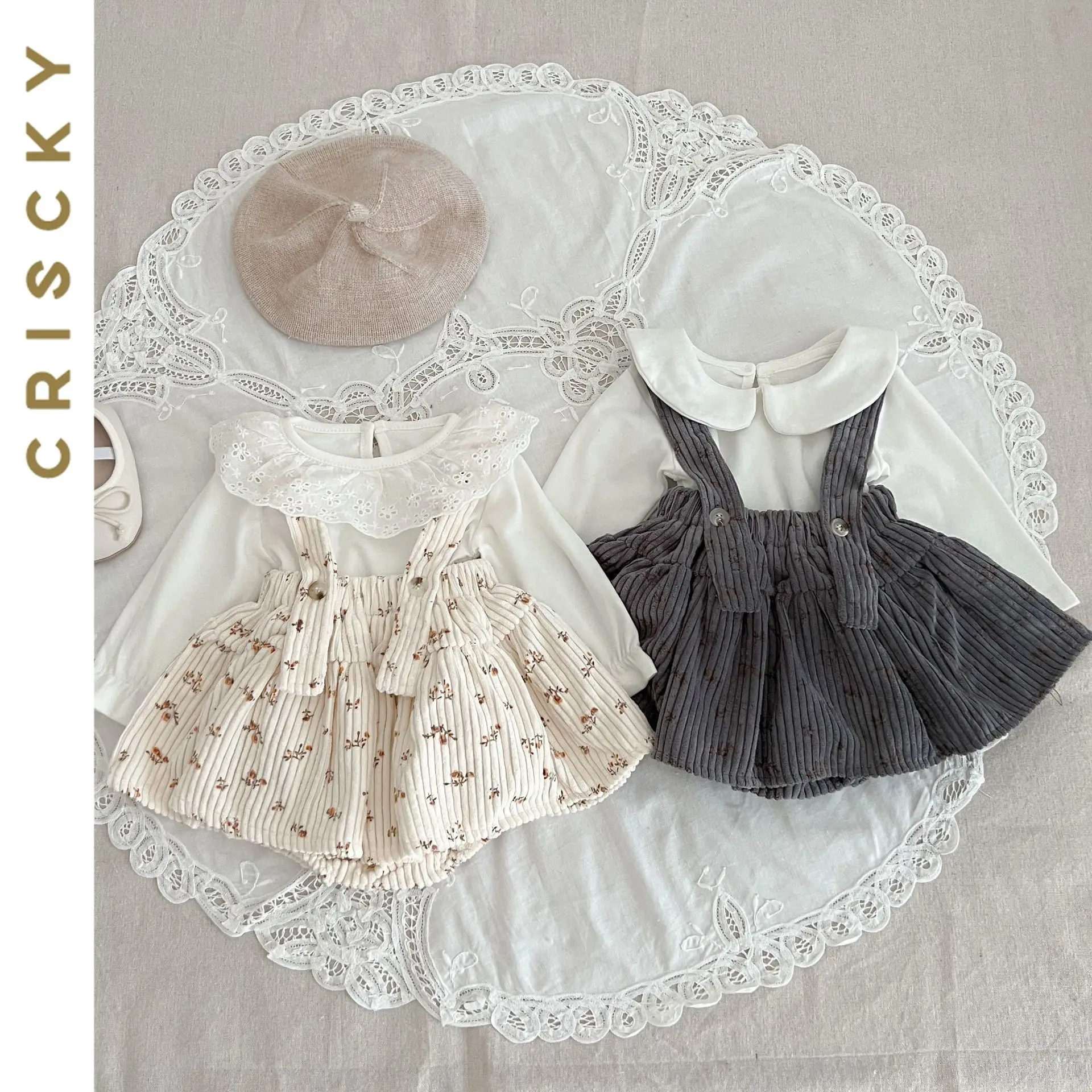 2023 Autumn Baby Girls Cotton Top and Rompers Kids Playsuit Baby 2pc Outfits Clothes Kids Girl Suit Clothes 0-3Years 
2023 Autumn Baby Girls Cotton Top and Rompers Kids Playsuit Baby 2pc Outfits Clothes Kids Girl Suit Clothes 0-3Years