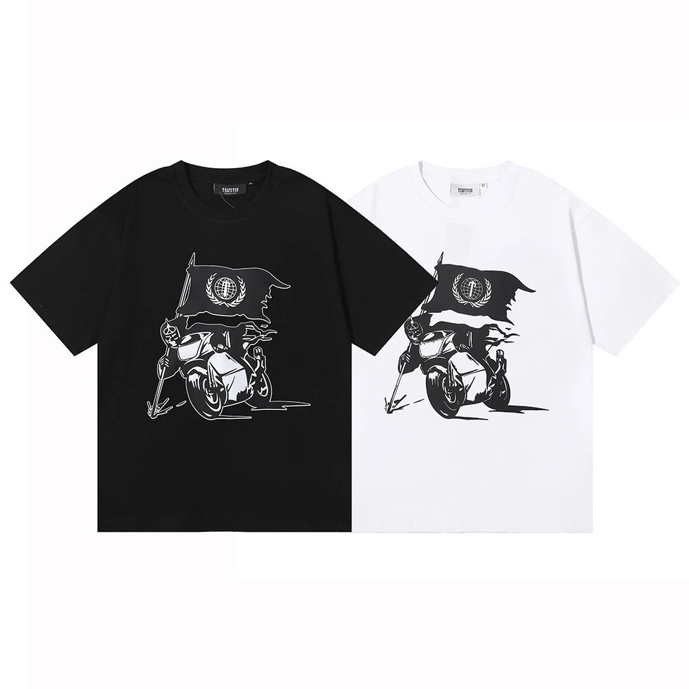 Tops Tees Hip Hop News Brand Trapstar London OUTLAW Evil Spirit Knight Printing Summer Fashion Men Women Short-Sleeved T-Shirt
Tops Tees Hip Hop News Brand Trapstar London OUTLAW Evil Spirit Knight Printing Summer Fashion Men Women Short-Sleeved T-Shirt