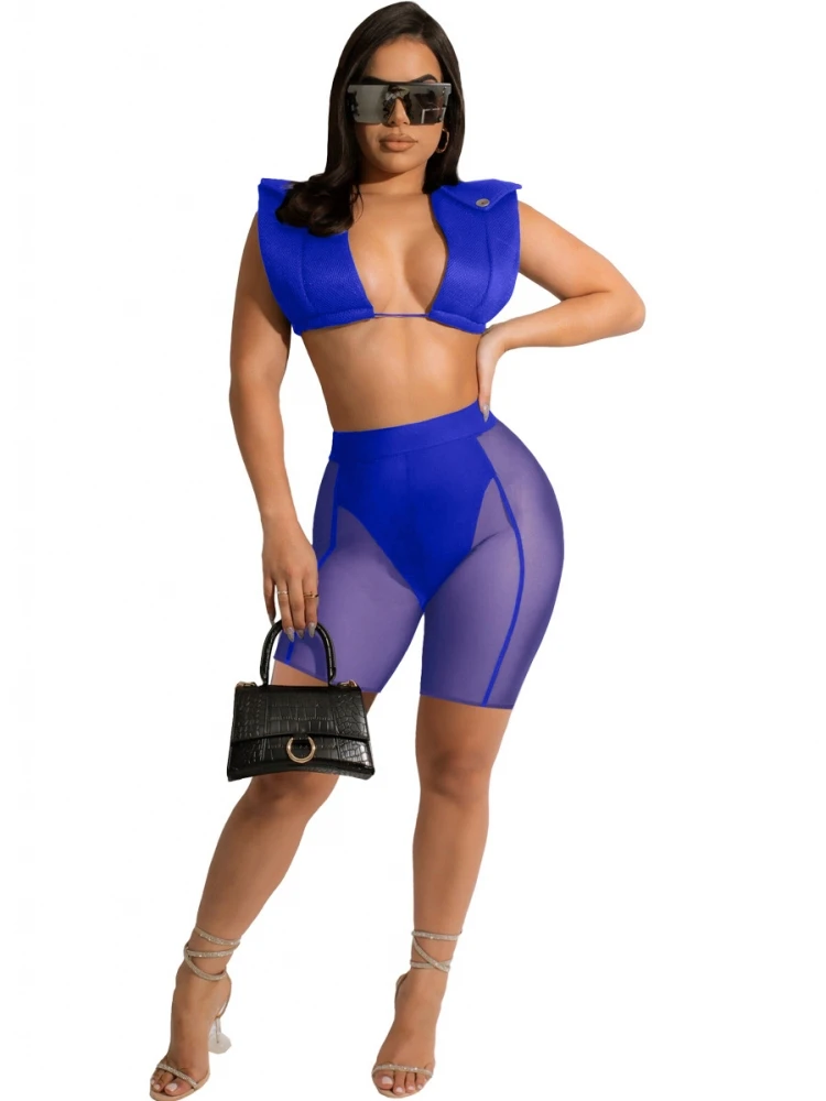 2 Pieces Set Sexy Summer Fashion Women Set 2022 Female Tops Solid Color Sleeveless T-shirt Elastic Waist Shorts Outfits Suit
2 Pieces Set Sexy Summer Fashion Women Set 2022 Female Tops Solid Color Sleeveless T-shirt Elastic Waist Shorts Outfits Suit