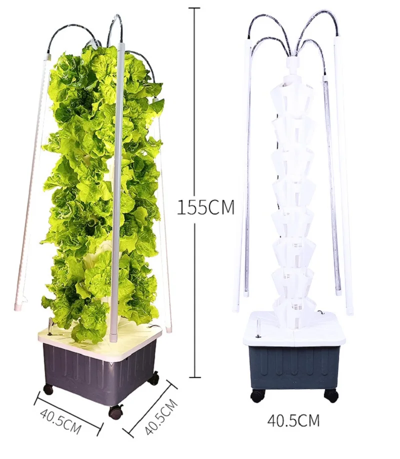 Vertical Hydroponic System Of Rain Greenhouse Garden Indoor Hydroponics Tower with LED Light Gardening Planter Hydroponics Kit
Vertical Hydroponic System Of Rain Greenhouse Garden Indoor Hydroponics Tower with LED Light Gardening Planter Hydroponics Kit