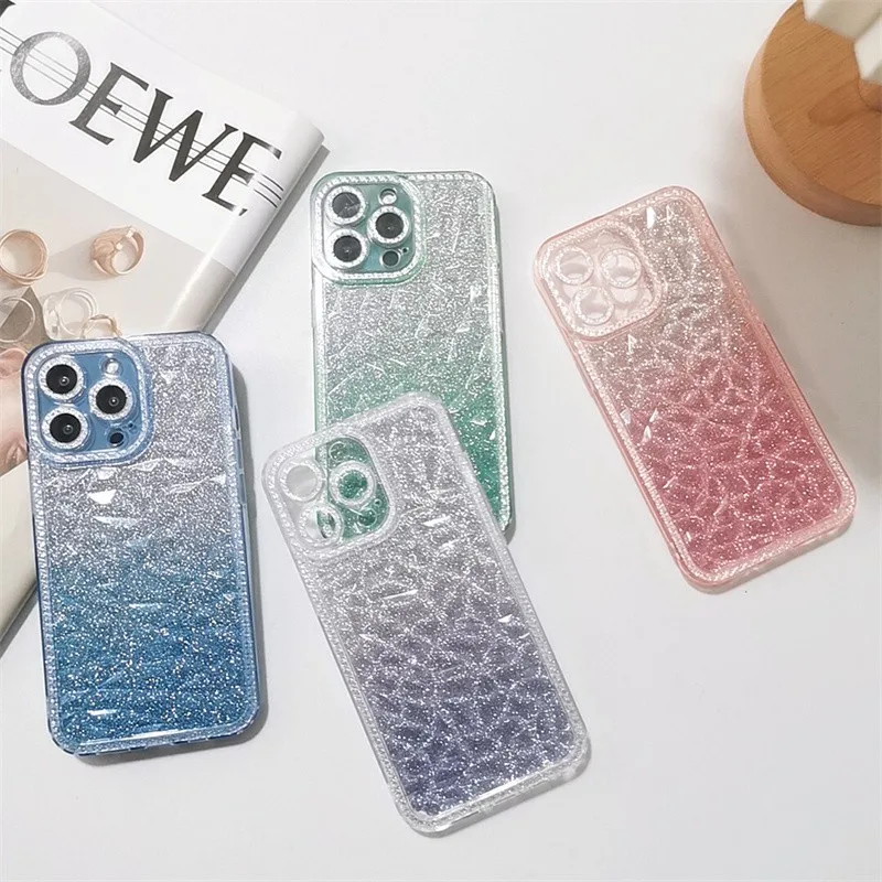 Gradual Flash Powder Crystal Diamond Pattern Phone Cover Case For Iphone 14 13 12 11 Pro Max Xr X Xs Anti-fall Soft Coque Fundas
Gradual Flash Powder Crystal Diamond Pattern Phone Cover Case For Iphone 14 13 12 11 Pro Max Xr X Xs Anti-fall Soft Coque Fundas