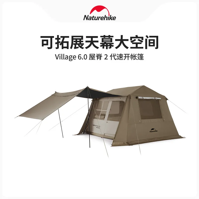 Naturehike Village 6.0 Roof Quick-Opening Tent CNK2300ZP021 Upgraded A-Frame Ridge Tent Double Layer Automatic Tents Cabin House
Naturehike Village 6.0 Roof Quick-Opening Tent CNK2300ZP021 Upgraded A-Frame Ridge Tent Double Layer Automatic Tents Cabin House