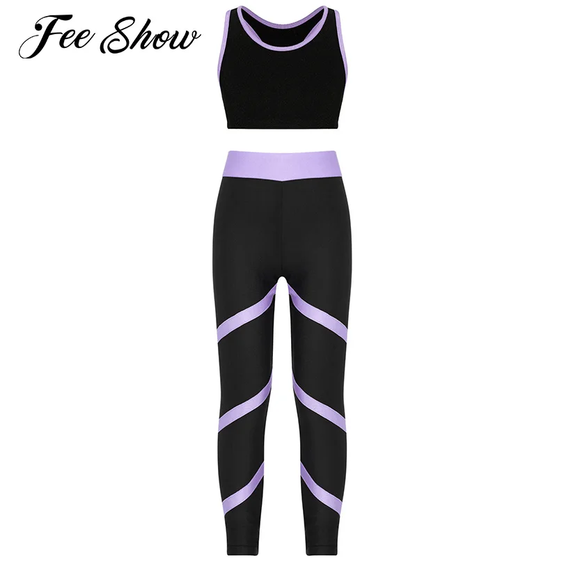 Teens Girls Yoga Set Running Outfits Skinny Sports Suit Racer Back Crop Tops+Long Pants Leggings for Gymnastics Skating Fitness
Teens Girls Yoga Set Running Outfits Skinny Sports Suit Racer Back Crop Tops+Long Pants Leggings for Gymnastics Skating Fitness