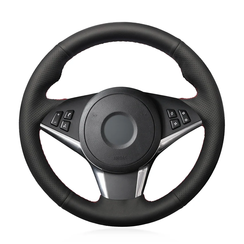 DIY Hand-stitched Non-slip Durable Black Leather Car Steering Wheel Cover For BMW E60 530d 545i 550i E61 Touring
DIY Hand-stitched Non-slip Durable Black Leather Car Steering Wheel Cover For BMW E60 530d 545i 550i E61 Touring