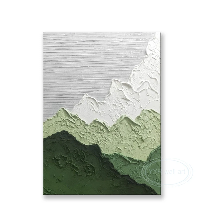 Thick Oil And Emerald Green Peaks Hand-painted Oil Paintings Home Decoration Dedroom Dining Room Living Room Wall Decoration 
Thick Oil And Emerald Green Peaks Hand-painted Oil Paintings Home Decoration Dedroom Dining Room Living Room Wall Decoration