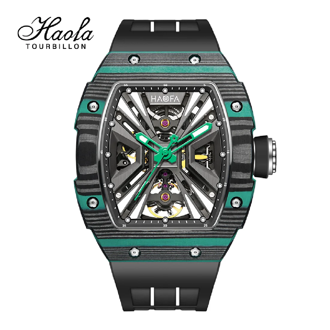 Haofa Automatic Mechanical Skeleton Men Watch Fashion Luminous Automatic Carbon Fiber Watches For Men Power Reserve 80H Luxury
Haofa Automatic Mechanical Skeleton Men Watch Fashion Luminous Automatic Carbon Fiber Watches For Men Power Reserve 80H Luxury