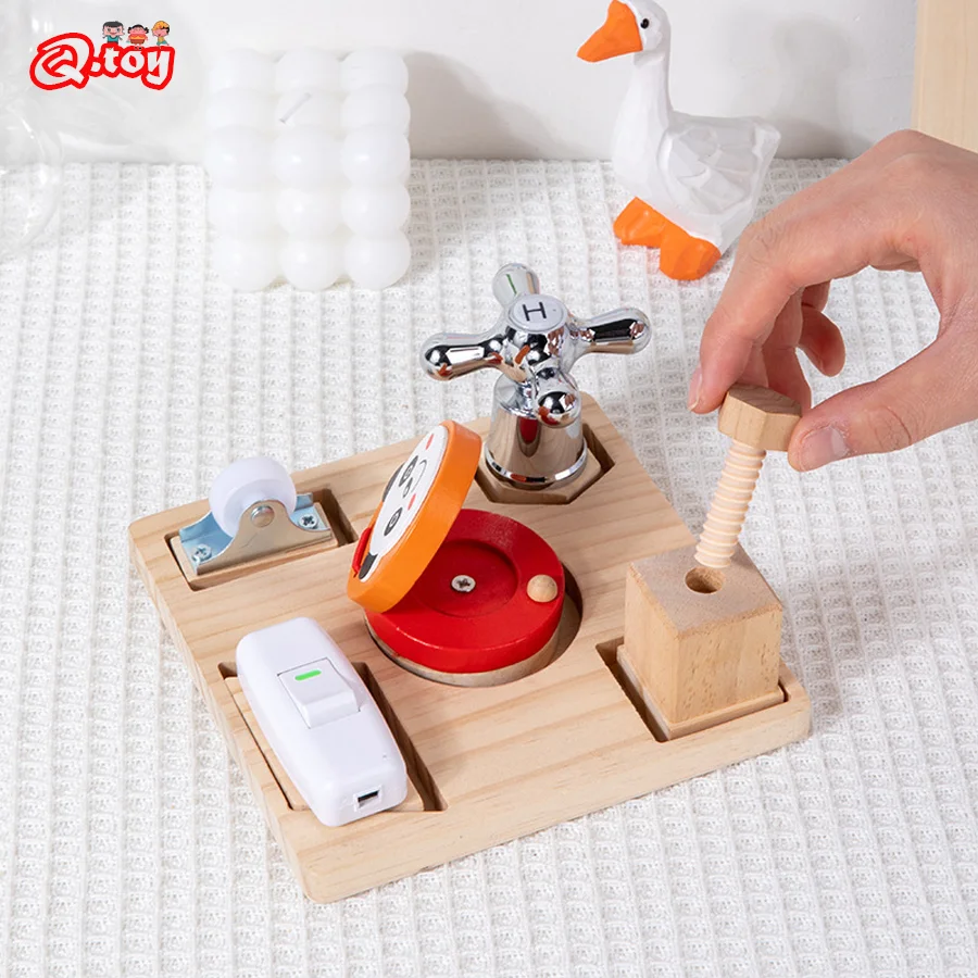 Wooden Busy Board Game Montessori Educational Shape Sorting Toy Busyboard Screw Cognition Preschool Early Learning Toys for Kids
Wooden Busy Board Game Montessori Educational Shape Sorting Toy Busyboard Screw Cognition Preschool Early Learning Toys for Kids