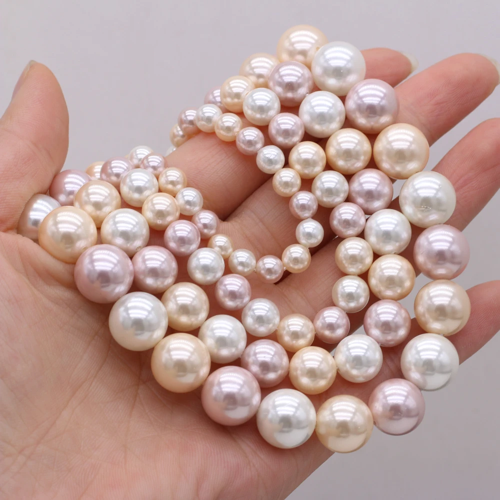 Natural Pearl Round White Pink Purple Beads 6mm/8mm/10mm/12mm For Jewelry MakingDIY Necklace Bracelet Accessories Charm Gift36CM
Natural Pearl Round White Pink Purple Beads 6mm/8mm/10mm/12mm For Jewelry MakingDIY Necklace Bracelet Accessories Charm Gift36CM