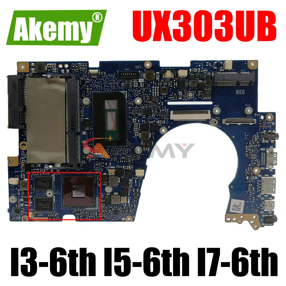 Материнская плата UX303UB GT940M для ноутбука ASUS UX303 UX303U UX303UN U3000
Материнская плата UX303UB GT940M для ноутбука ASUS UX303 UX303U UX303UN U3000