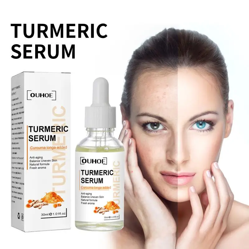 30ML Turmeric Face Serum Whitening Dark Spot Remover Acne Scar Bright Skin Corrector Facial Essence Improve Roughness Skin Care
30ML Turmeric Face Serum Whitening Dark Spot Remover Acne Scar Bright Skin Corrector Facial Essence Improve Roughness Skin Care