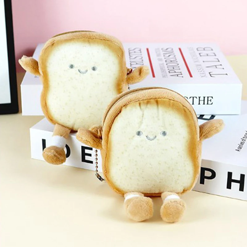 Cute Cartoon Toast Coin Purse Ins Key Case Mini Portable Plush Small Bag Storage Bag Kid Wallet
Cute Cartoon Toast Coin Purse Ins Key Case Mini Portable Plush Small Bag Storage Bag Kid Wallet
