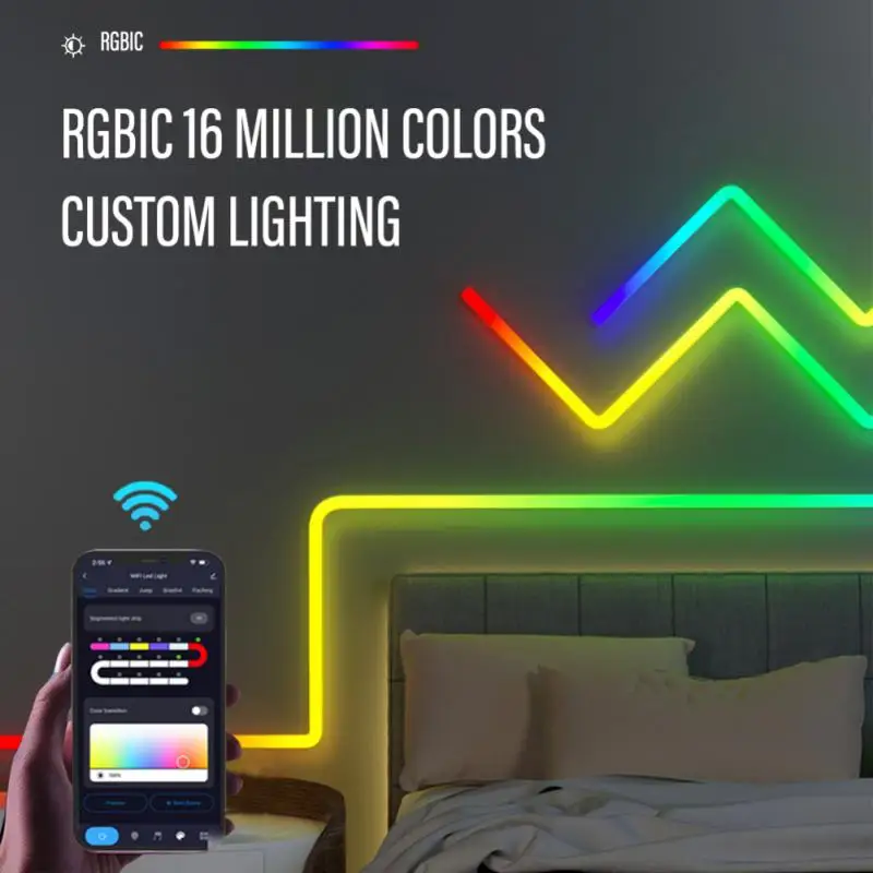 Tuya WIFI LED Wall Lights, RGB-IC Glide Wall Lights, Music Sync and Dynamic Scenes, Work with Alexa and Google Assistant
Tuya WIFI LED Wall Lights, RGB-IC Glide Wall Lights, Music Sync and Dynamic Scenes, Work with Alexa and Google Assistant