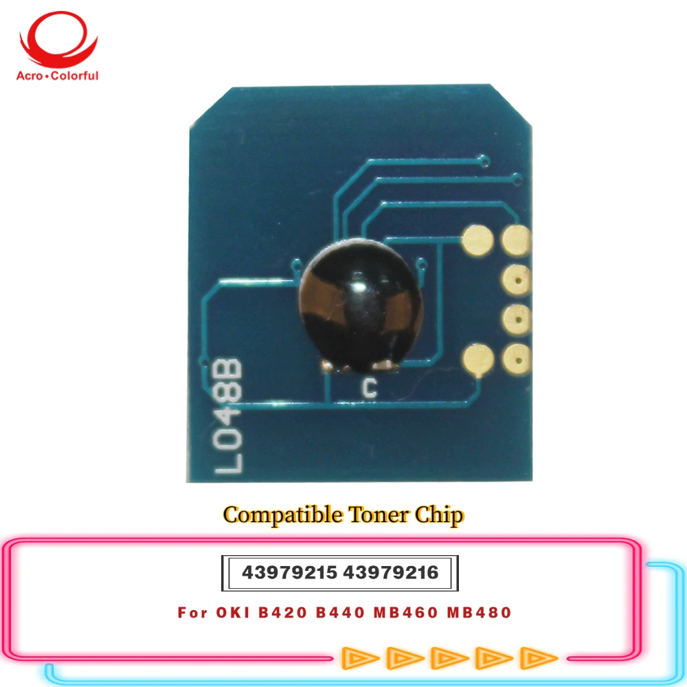 12K 43979215 43979216 совместимый чип для OKI B420 B440 MB460 MB480 картридж с тонером для лазерного принтера
12K 43979215 43979216 совместимый чип для OKI B420 B440 MB460 MB480 картридж с тонером для лазерного принтера