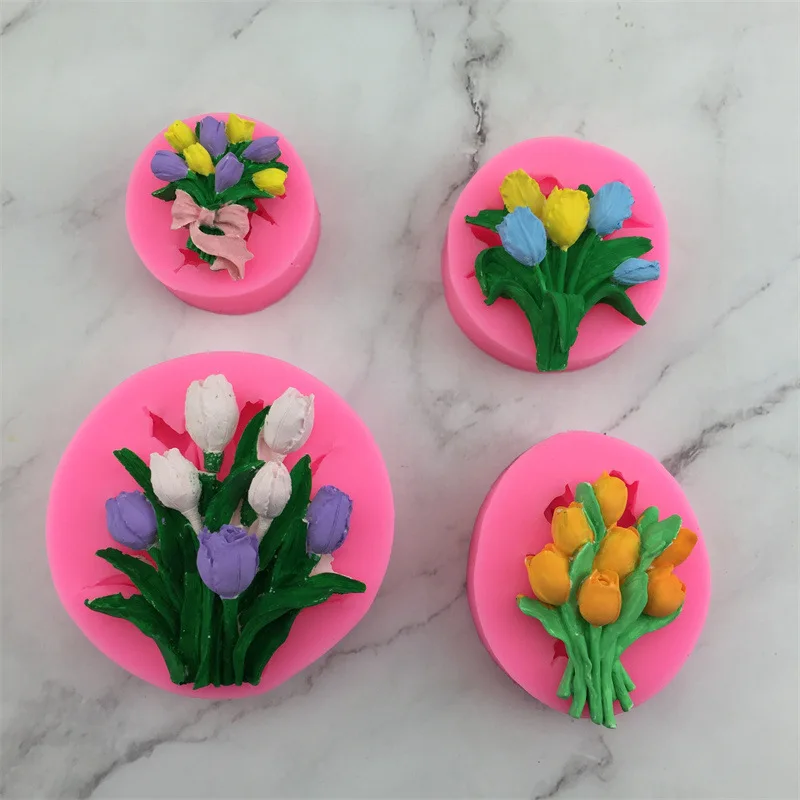 Tulip Bouquet Silicone Cake Mold Ins Craft Drip Glue Aromatherapy Gypsum Resin Clay Decoration Mold Kitchen Accessories
Tulip Bouquet Silicone Cake Mold Ins Craft Drip Glue Aromatherapy Gypsum Resin Clay Decoration Mold Kitchen Accessories