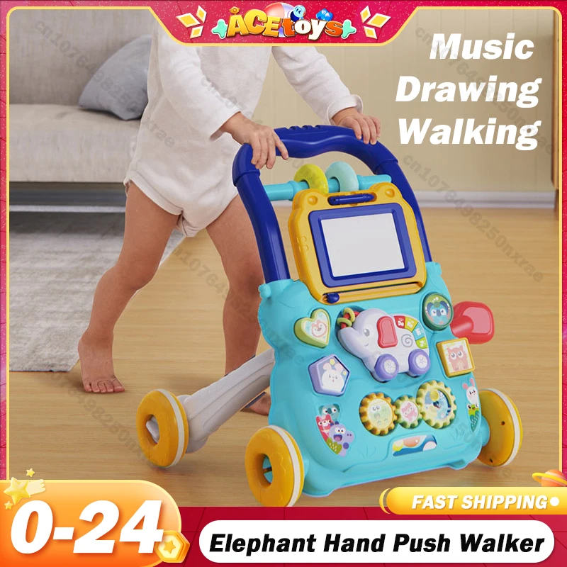 Baby Drag Walker with Wheel Elephant Musical Drawing Toy Push Walking for Toddler Multifunction Activities Baby Toy 0-24 Months
Baby Drag Walker with Wheel Elephant Musical Drawing Toy Push Walking for Toddler Multifunction Activities Baby Toy 0-24 Months