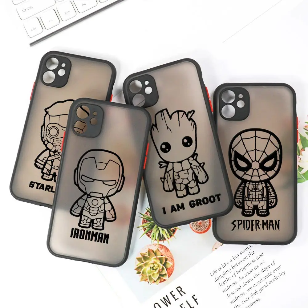 Cute Marvel Line Art Matte Case For iPhone 14 13 Pro Max 12 11 Pro SE 2020 X XS XR 7 8 Plus Funda Clear Back Cover Ironman Groot
Cute Marvel Line Art Matte Case For iPhone 14 13 Pro Max 12 11 Pro SE 2020 X XS XR 7 8 Plus Funda Clear Back Cover Ironman Groot