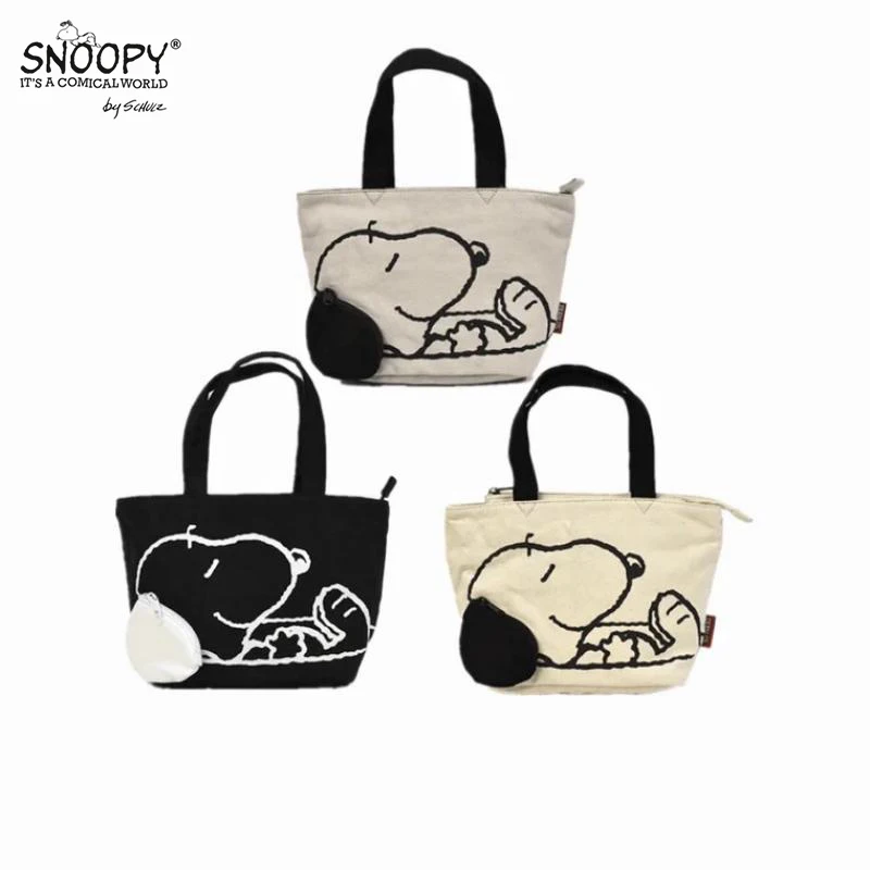 Kawaii Snoopy Anime Cartoon New Cute Printed Canvas Bag Student All-Match Handbag
Kawaii Snoopy Anime Cartoon New Cute Printed Canvas Bag Student All-Match Handbag
