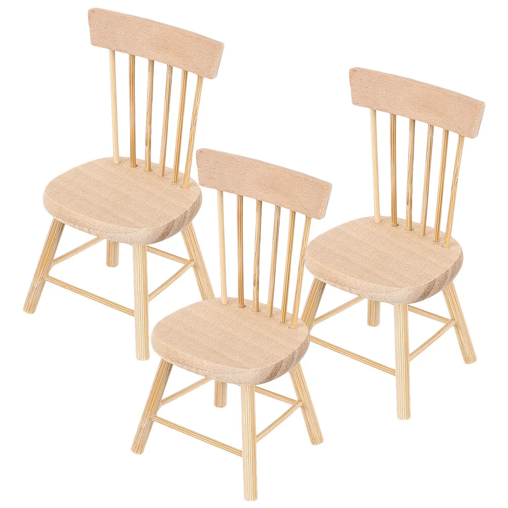 3 Pcs Mini Furnitures Dollhouse Furniture Tiny Delicate 8.2X4.2CM Decorations Props Wood Dining Model
3 Pcs Mini Furnitures Dollhouse Furniture Tiny Delicate 8.2X4.2CM Decorations Props Wood Dining Model