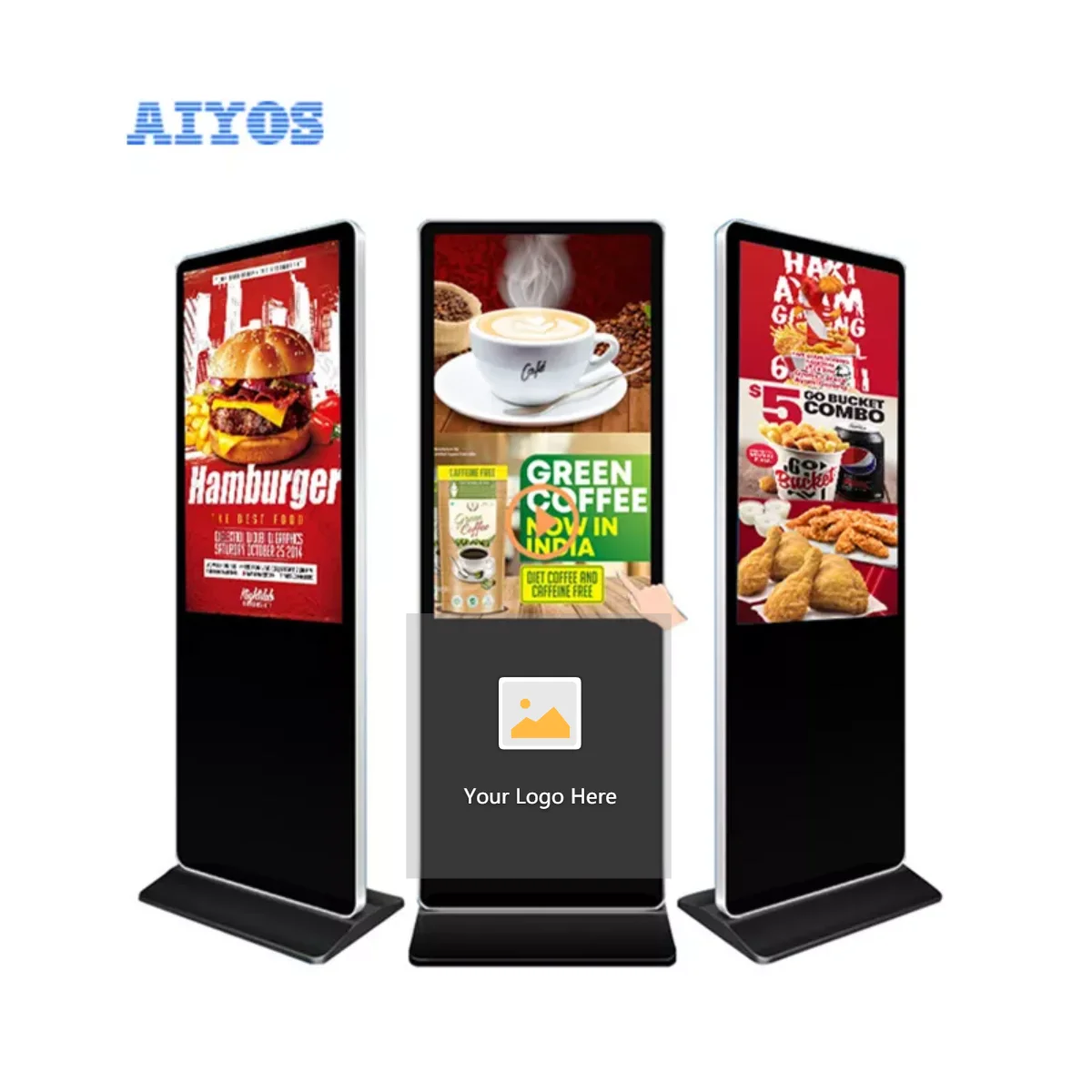 Aiyos 55 inch 4G 5G module android wifi digital signage display floor stand monitor touch screen lcd for advertisement
Aiyos 55 inch 4G 5G module android wifi digital signage display floor stand monitor touch screen lcd for advertisement