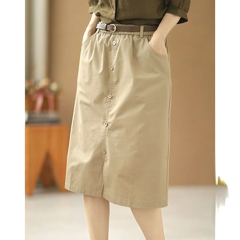 Woman Fashion High Waist Pleated Skirt Female Elegant College Style Midi Skirt Ladies Autumn A-line Single Button Skirts G22
Woman Fashion High Waist Pleated Skirt Female Elegant College Style Midi Skirt Ladies Autumn A-line Single Button Skirts G22