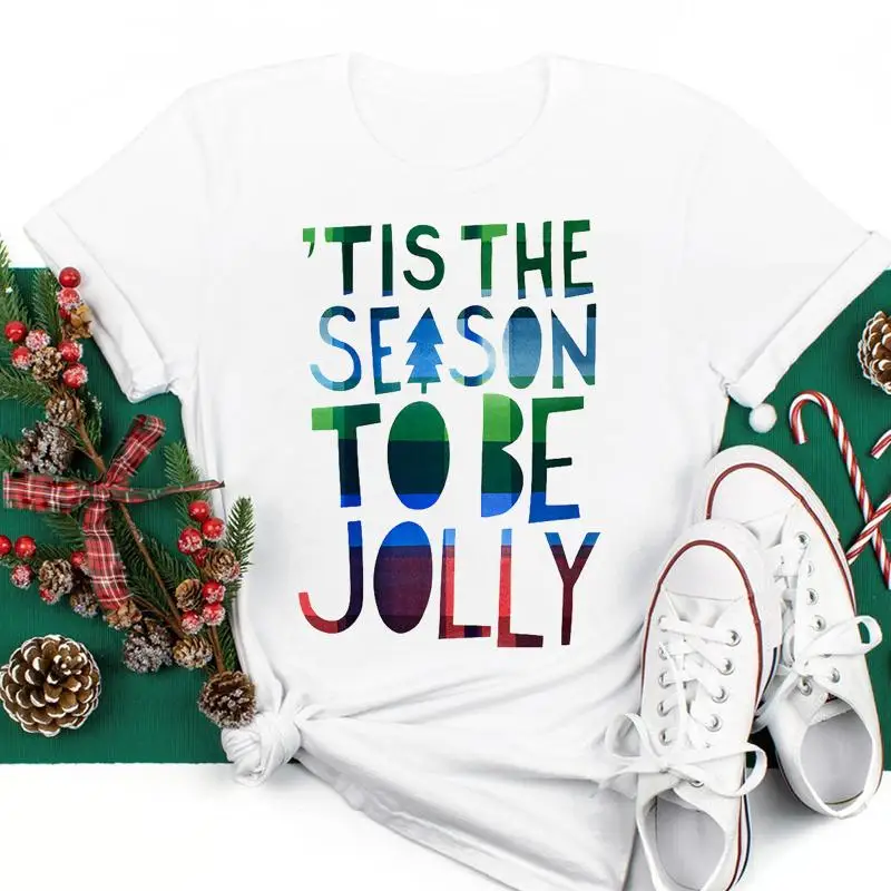 Women Plaid Letter Trend 90s Winter New Year Vacation Merry Christmas Holiday Graphic Tees Fashion Ladies Top Tshirt T T-shirt
Women Plaid Letter Trend 90s Winter New Year Vacation Merry Christmas Holiday Graphic Tees Fashion Ladies Top Tshirt T T-shirt