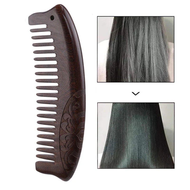 1PC Wooden Comb Zgthappy Pocket Comb Natural Sandalwood Combs Wooden Teeth Super Wide Without Static Lice Comb Beard Barber
1PC Wooden Comb Zgthappy Pocket Comb Natural Sandalwood Combs Wooden Teeth Super Wide Without Static Lice Comb Beard Barber