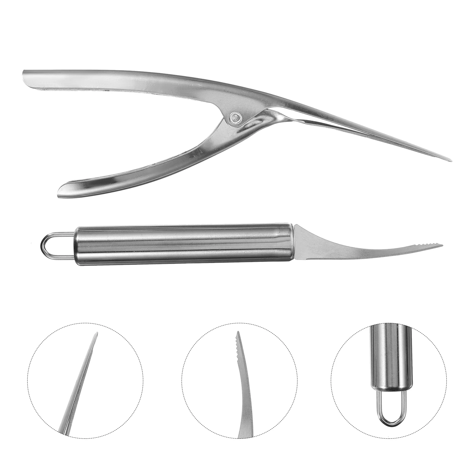 Convenient Shrimp Peeler Stainless Steel Wire Knife Tools Dual Use Fish Scale Remover
Convenient Shrimp Peeler Stainless Steel Wire Knife Tools Dual Use Fish Scale Remover